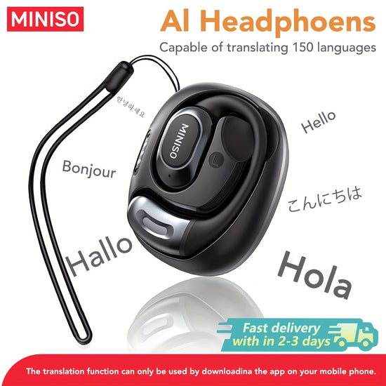 MINISO AI Translation Headset Immersive Sound Long Playback