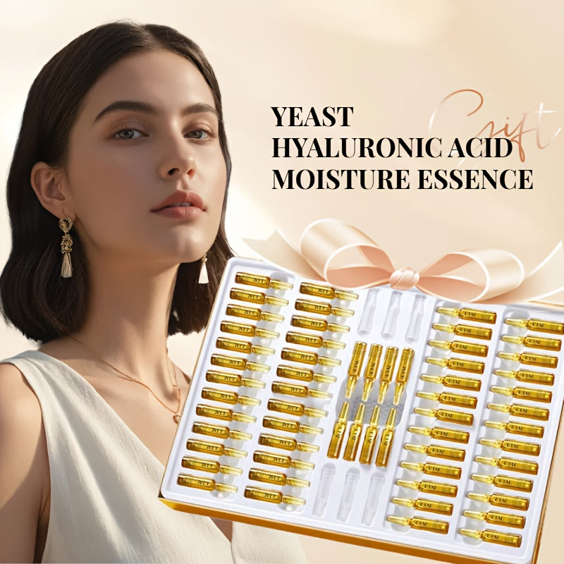 60PcsBox Bifida Ferment Lysate  Hyaluronic Acid Serum Set  With Collagen Niacinamide  Pomegranate Extract  Hydrating Brightening Firming  Smoothing  Moisturizing Skincare Gift Set Antiaging skincare