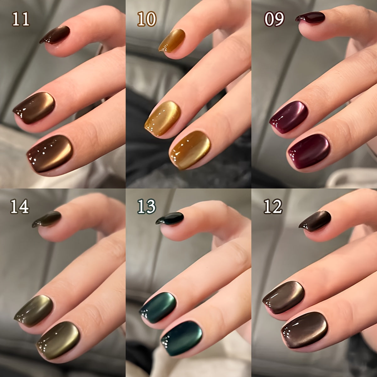 7pcsSET Magnetic Moonlight CatS Eye Nail Polish Set With Magnet LED LongLasting Salon Quality Fashionable White Moonlight Shades AlcoholFree Suitable for Salon Quality Manicure