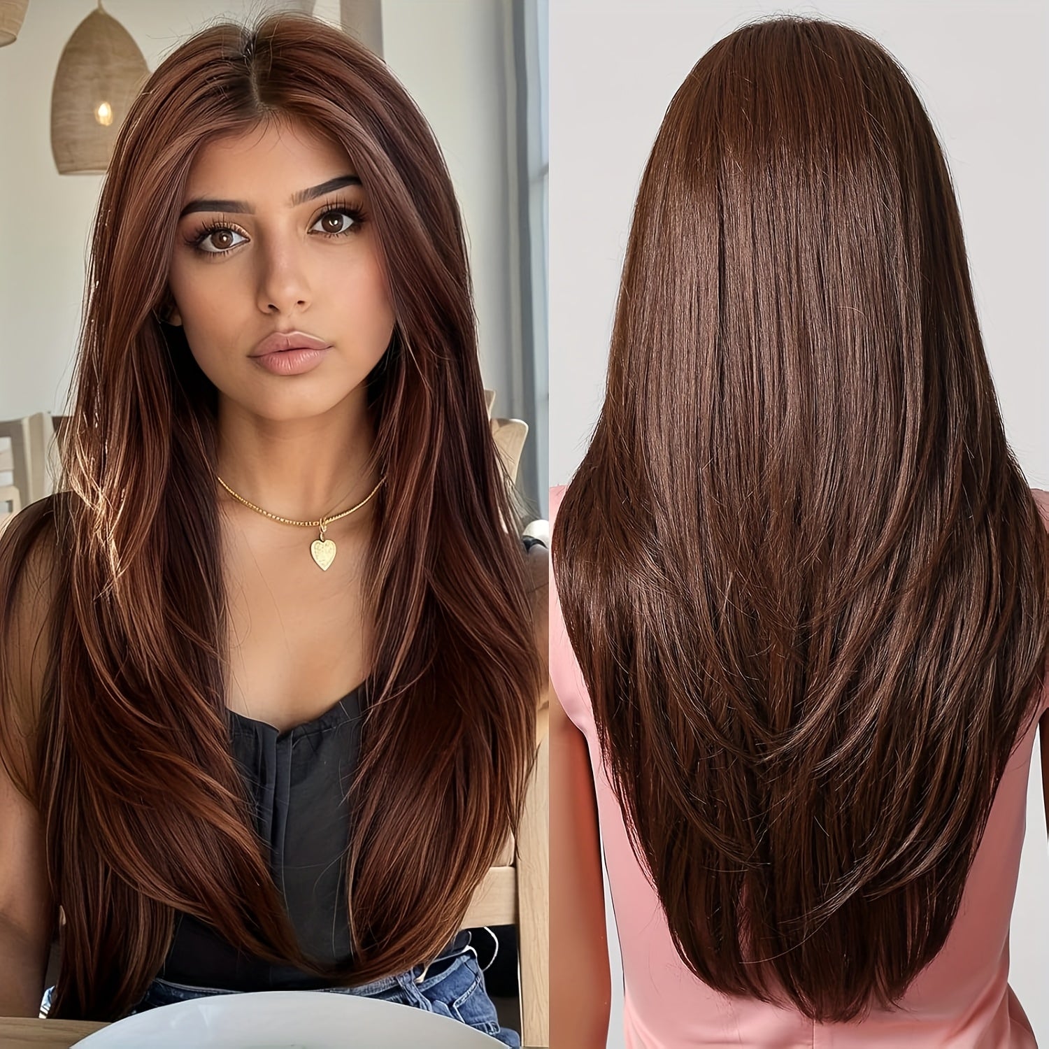 Straight Wig4 Wig HD 13x6 Lace Front Kinky Transparent Yaki Straight Frontal Closure Human Hair Wigs for Women 180 Density Glueless Wig Pre Plucked With Baby Hair45728128cm Suitable for beginners to wear