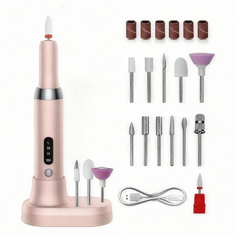 Professional Electric Nail Drill Polishing Machine Dead Skin Removal Art Sanding File Pen Nails Polisher Grinder Manicure Tools