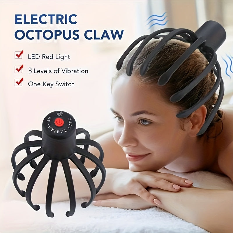 Electric Octopus Claw Massager for head massage and Relax Suitable as a gift for family members men women Mothers Day Fathers Day or any of 11 holidays
